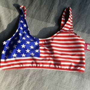 American Flag Bikini top